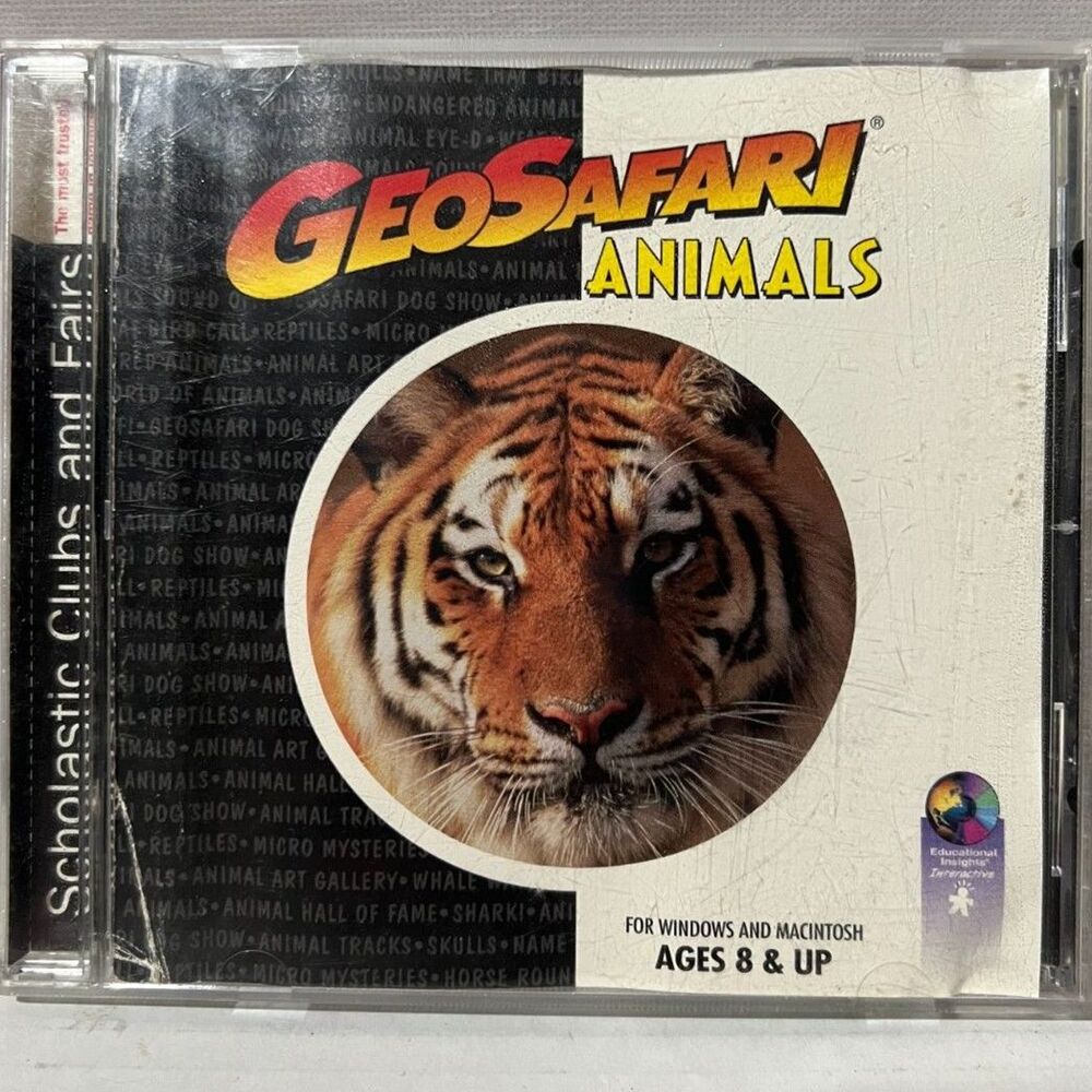 Writing Jump Start GeoSafari Animal CD-Rom Scholastic Educational Software